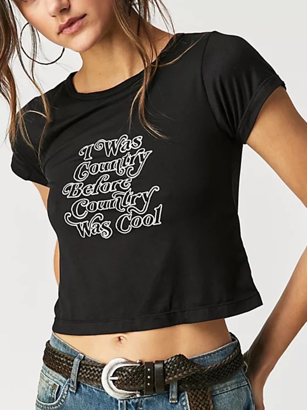 Understated Leather Country Baby Tee